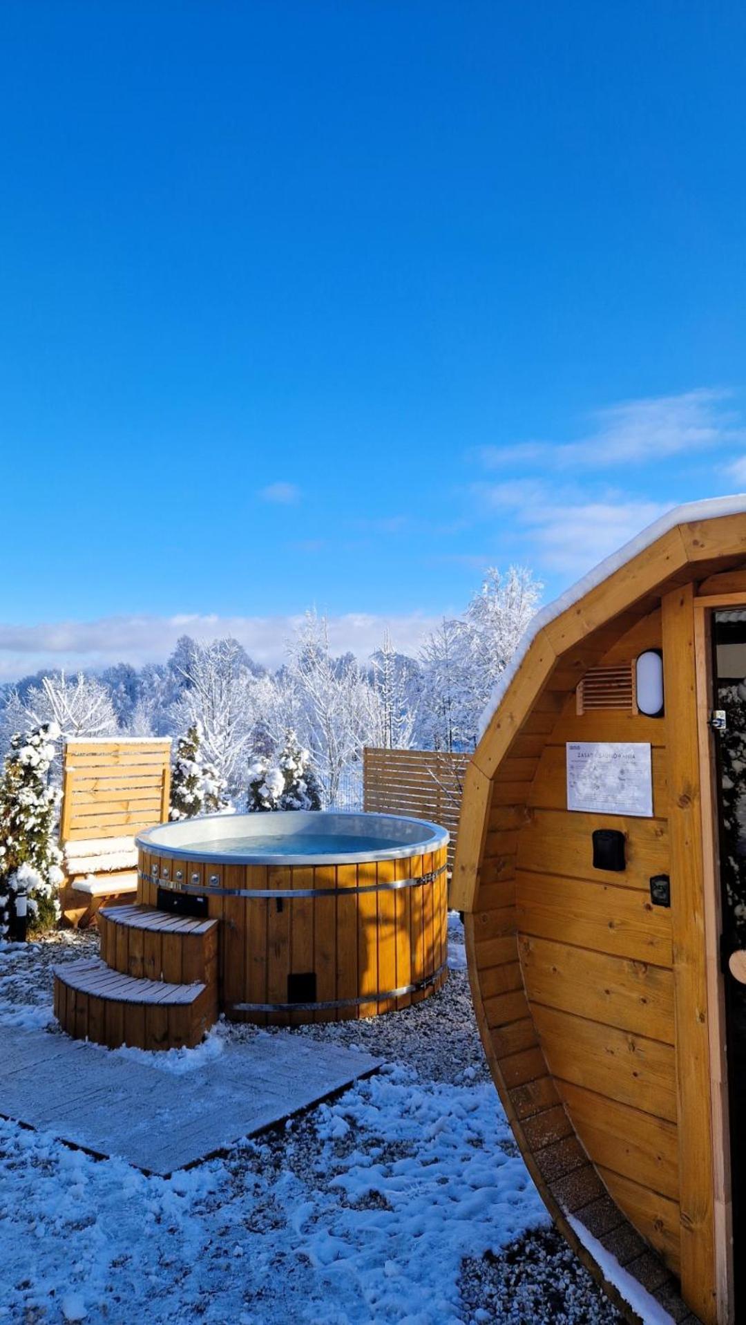 Widokowo - Domki Z Widokiem Na Sniezke Z Jacuzzi I Sauna カルパッチ エクステリア 写真